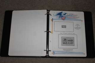 WHITE ACE ~ Beautiful Binder W slipcase With New Plate Block Pages 