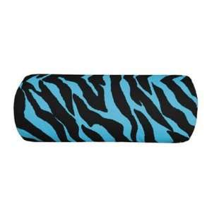  Zebra Blue Bolster Pillow