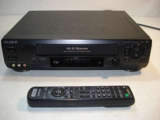 Sony SLV N60 VCR VHS Player 4 Head HiFi Stereo Video Cassette Recorder 
