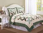 Shabby Cottage Chic King Country Cross Quilt Set 2 Pill