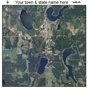   Aerial Photography Map of Siren, Wisconsin 2010 WI 