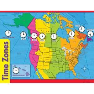  Learning Chart Time Zones Toys & Games