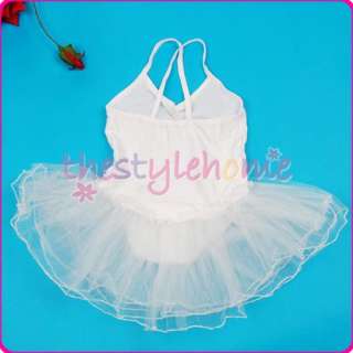 Girls Fairy Tutu Leotard Dance Ballet Dress Skirt 4 5T  