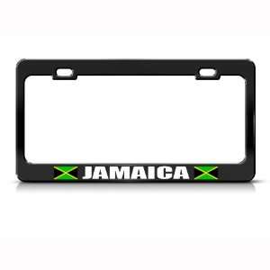  Jamaica Jamaican Flag Black Country Metal license plate 