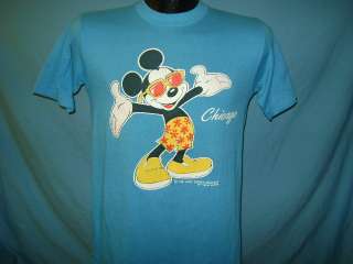 vintage MICKEY MOUSE DISNEY CHICAGO 80S SOFT t shirt S  
