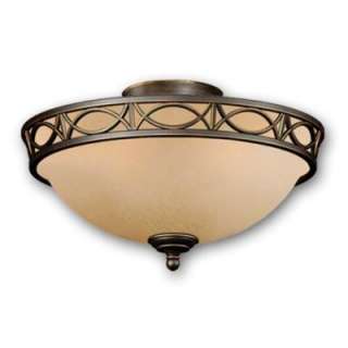 NEW Ceiling Fan Light Kit OR Semi Flush Fixture, Oil Rubbed Bronze 