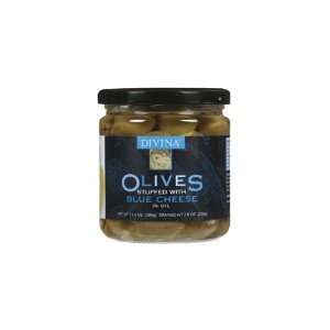 Divina Olives Stuffed W/ Bleu Cheese (Economy Case Pack) 7.8 Oz Jar 