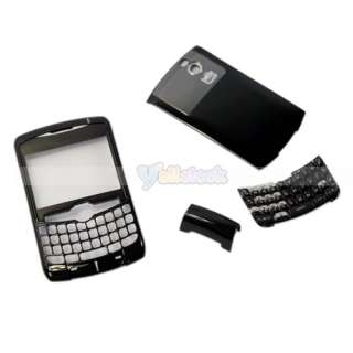 New 5 Piece Housing For Blackberry 8300 8310 8320 Black  