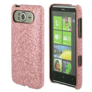 Pink Sparkle Glitter Hard Case for HTC HD7  