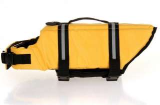 2012 NEW Dog Life Jacket Vest Swimming Preserver Yellow XXS/XS/S/M/L 