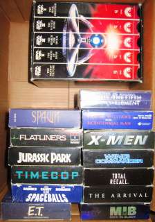 VHS Lot of 19 Science Fiction Movie Video Tapes  