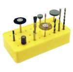 Rotary Tool 30 Slot Bit Holder Stand for 1/8 Bits