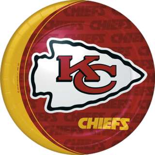 forty eight 48 kansas city chiefs paper dinner plates