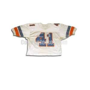   White No. 41 Game Used Boise State Football Jersey