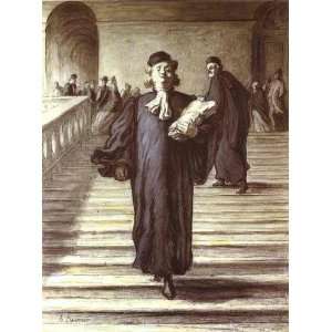  Hand Made Oil Reproduction   Honoré Daumier   32 x 44 