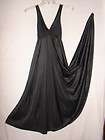 Vintage Olga Black Grand Sweep Gown nightgown ~ Size Medium