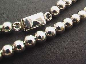 Taxco,Mexico. Sterling Silver 6.3mm Ball Chain Necklace  