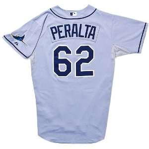   Rays Joel Peralta Game used 2011 ALDS Game 2 Jersey