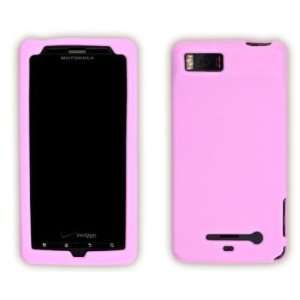  Motorola Droid X Zooly Silicone Skin Jelly Case   Baby Pink 