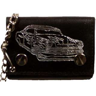   Chain Wallet Black Hot Rod Car Imprint #946 30 803698925095  