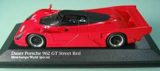 DAUER PORSCHE 962 GT STREET RED 143 MINICHAMPS WORLD SPECIAL  