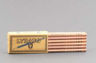 Vintage pencils Lyrato n°0666 n°2B with banderole  