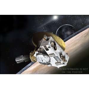  New Horizons Spaceprobe at Pluto   24x36 Poster 