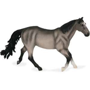  X Large Quarter Horse Mare Grullo Figure Toys & Games