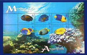   BRITISH INDIAN OCEAN 2006 #322 Angel Fish, Marine Life Mint NH CV$19