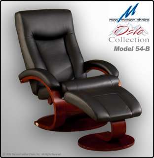 Mac Motion Swivel Leather Recliners   Chair & Ottoman  