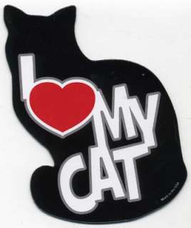Heart My Cat Magnet love pet  