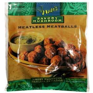 Nates, Meatless Meatball, Mushroom, 12 oz (Frozen)  Fresh