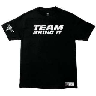 The Rock Team Bring It SMALL DOG BIG BITE WWE Authentic Youth T Shirt 
