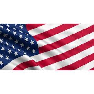  American Flag Waving Peel and Stick