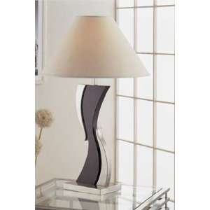  Two Tone Wave Cappuccino Table Lamp