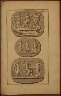 1724 Antique Montfaucon Print Egypt God Serapis Pluto  