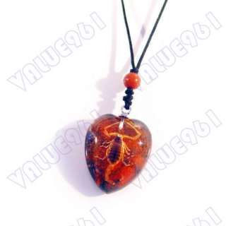FINE Jewelry Amber Real SCORPION KING Necklace/Pendant  