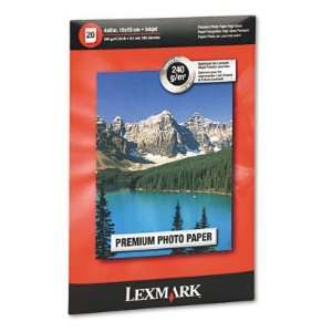  Lexmark Premium Photo Paper (4 X 6 IN.20 Sheets) Office 