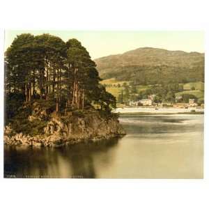  1890s photo Windermere, Brathay Rock and Waterhead Hotel 