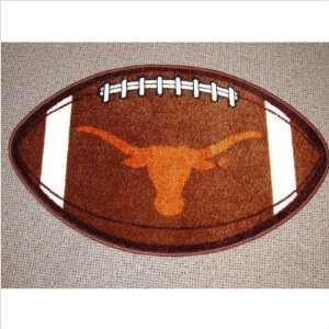    Texas Longhorns UT NCAA Football Shaped Rug