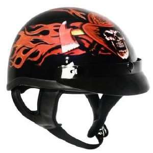   Half Helmet with Fire Department Graphics Sz L