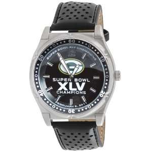   Packers Super Bowl XLV Champions Leather Watch 