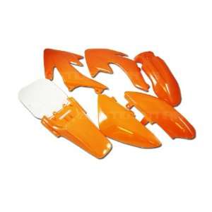  KTM Orange Plastic Kit Honda Xr50 Crf50 Dirt Bike Pet 