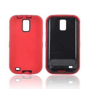  For T Mobile Samsung Galaxy S2 Red Black Dual Layered Hard 