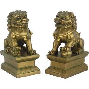   Pair of Foo Dogs, Male and Female Statue Sculpture