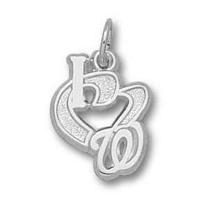  Washington Nationals Sterling Silver I Heart W 1/2 