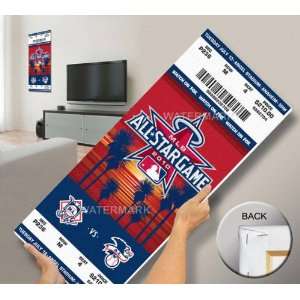  2010 MLB All Star Game Mega Ticket   Anaheim Angels 