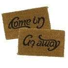 Suck UK Come In Go Away Ambigram Doormat Welcome Mat