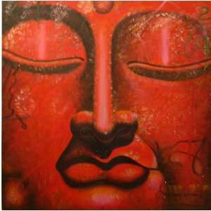  Buddha Oil Painting   Red Prince
