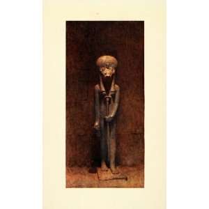  1907 Print Sekhet Monument Statue Sekhmet Warrior Goddess 